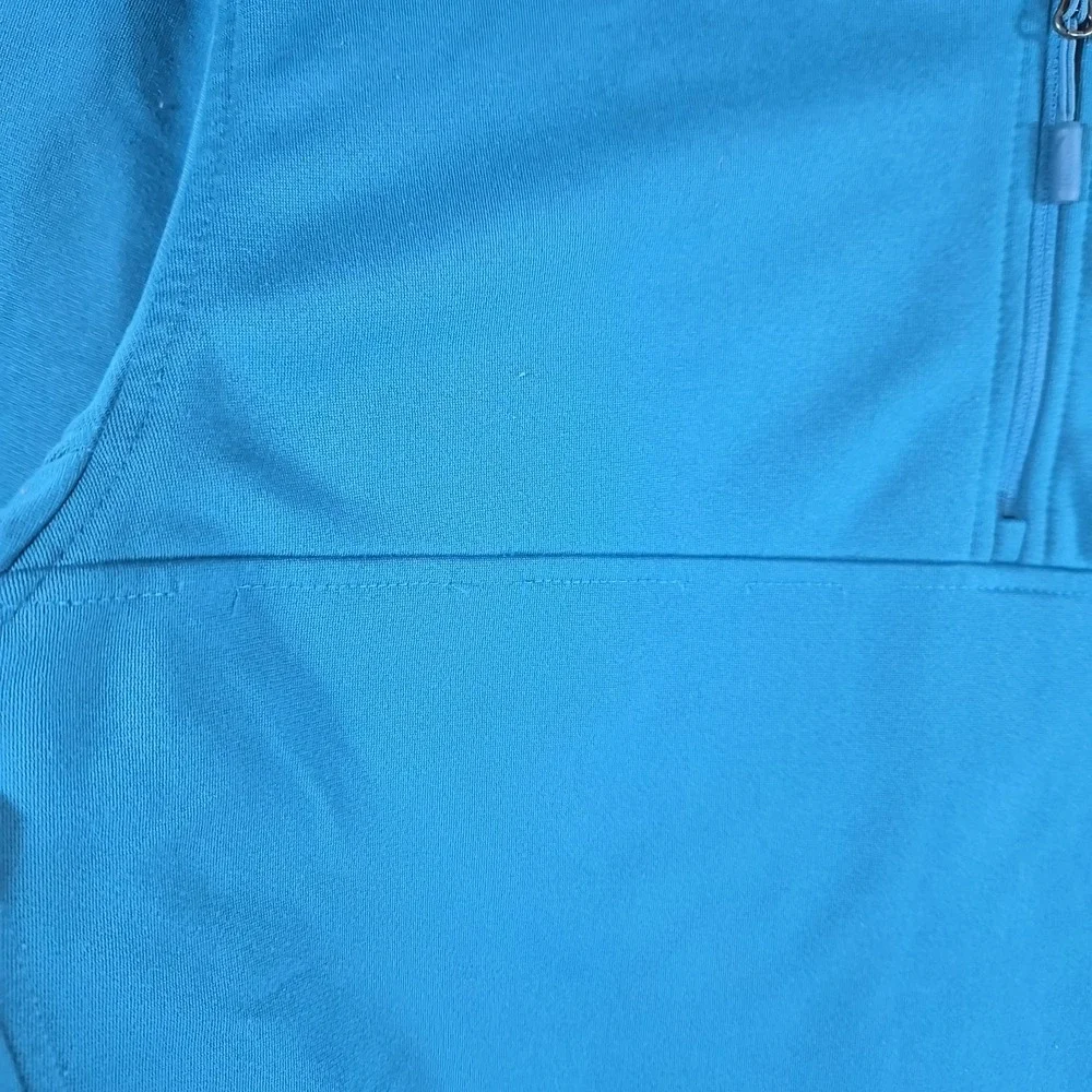 The North Face Men's Small Teal Turquoise Quarter Zip Fleece Pullover
